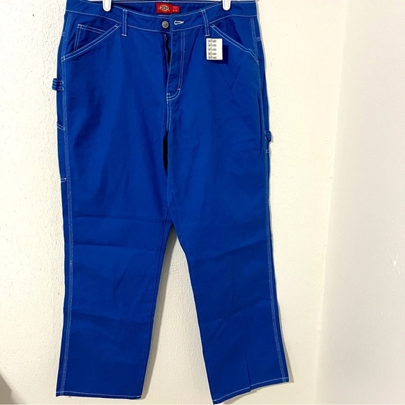 DICKIES Women's Royal Blue Size 15/32 Carpenter Relaxed Fit Utility Pant NWT - Picture 2 of 8
